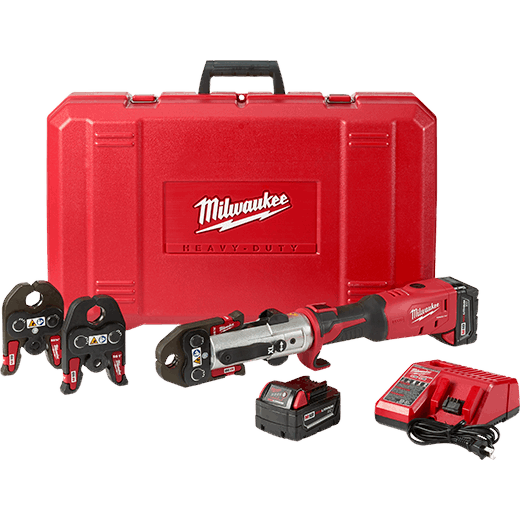 Milwaukee 2773-22L Cordless M18™ FORCE LOGIC Long Throw Press Tool Kit with 1/2" -1" SS Jaws for Press Tool