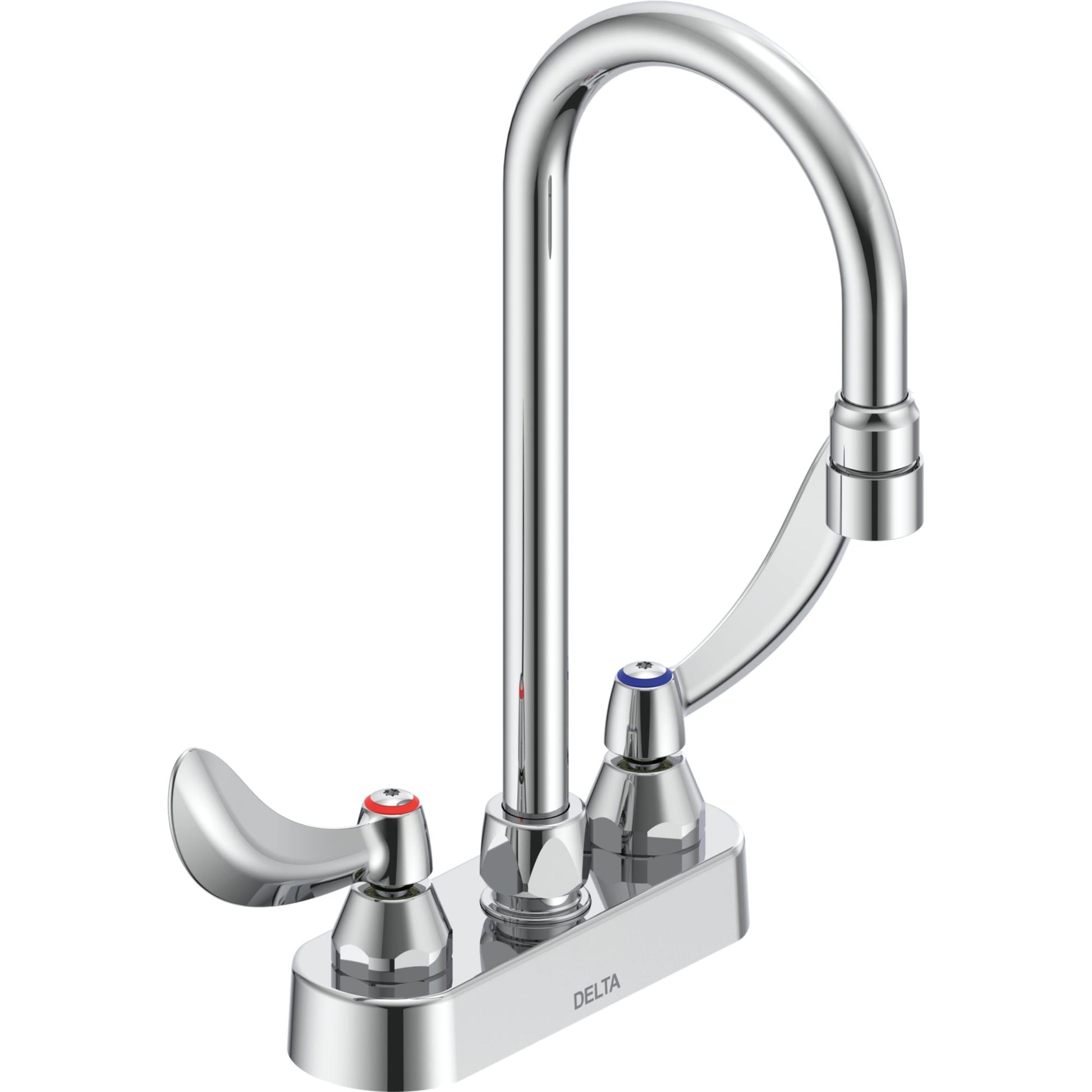 Delta 27C4842 2-Handle 4" Deck Mount Bar Faucet in Chrome | Plumbers Center