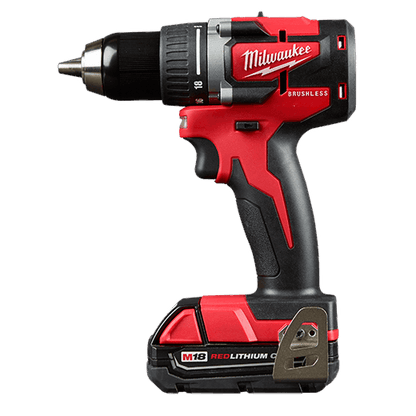 Milwaukee 2801-22CT M18 Compact Cordless Brushless 1/2" Drill Driver Kit with Battery and Charger 