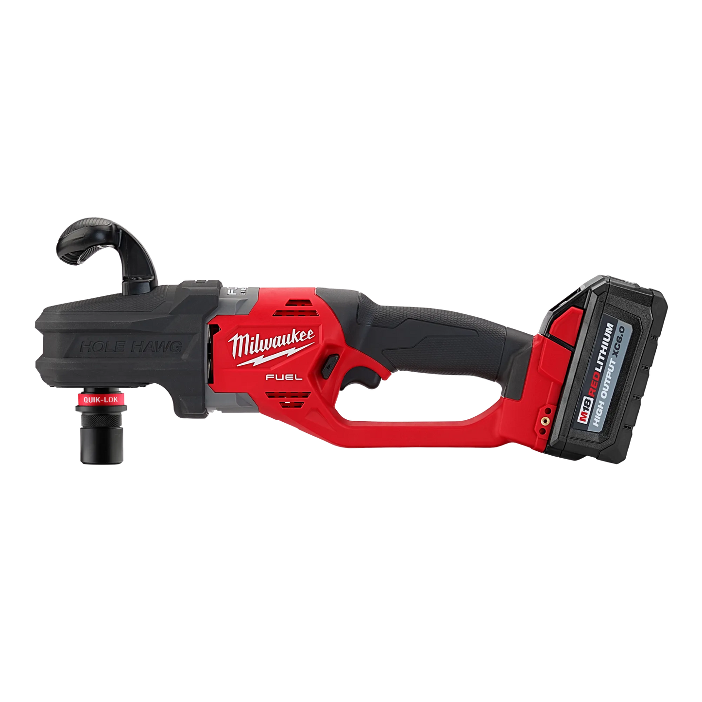 Milwaukee 2808-22 Cordless M18 FUEL HOLE HAWG Right Angle Drill Driver with QUIK-LOK Complete with Batteries, Charger & Case