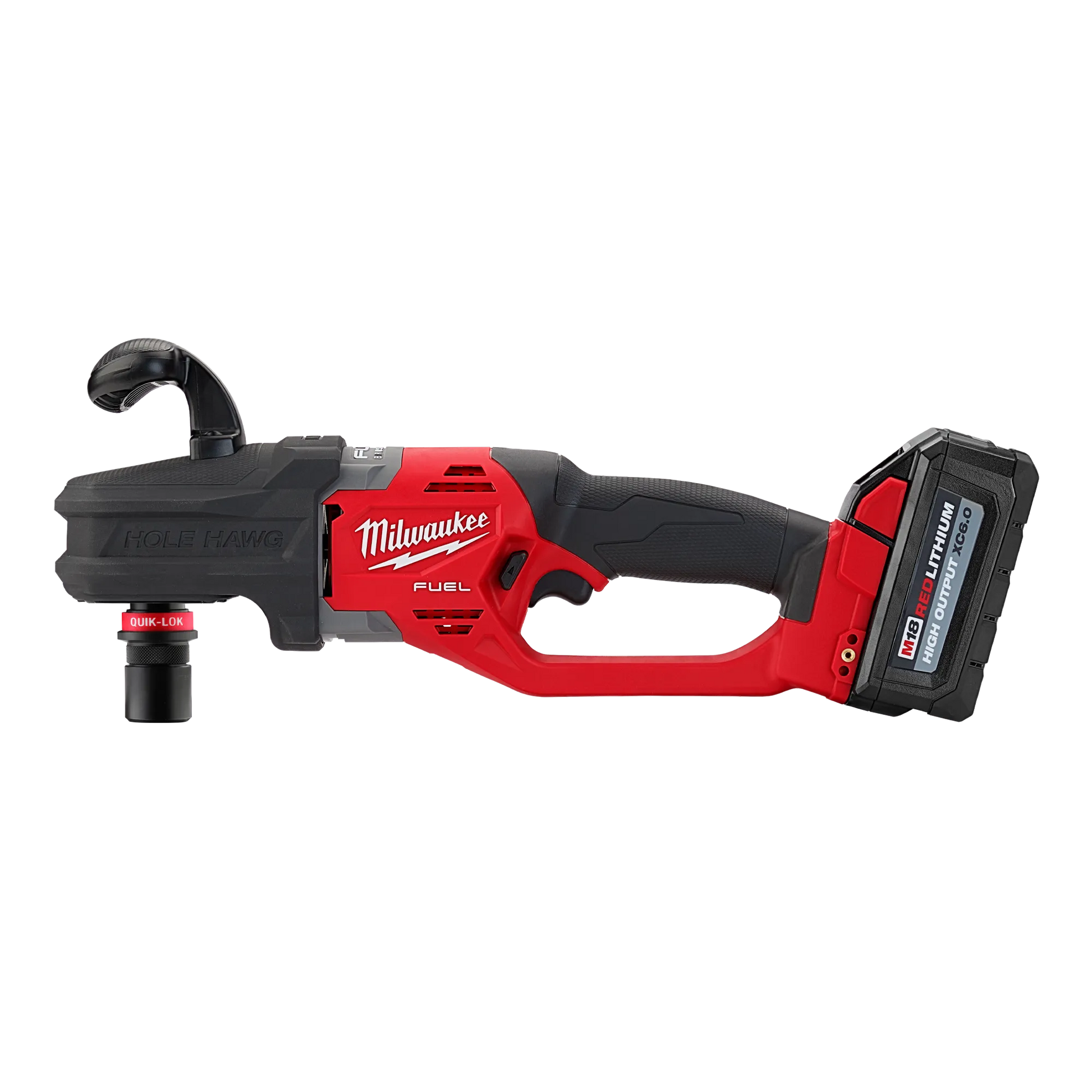 Milwaukee 2808-22 Cordless M18 FUEL HOLE HAWG Right Angle Drill Driver with QUIK-LOK Complete with Batteries, Charger & Case