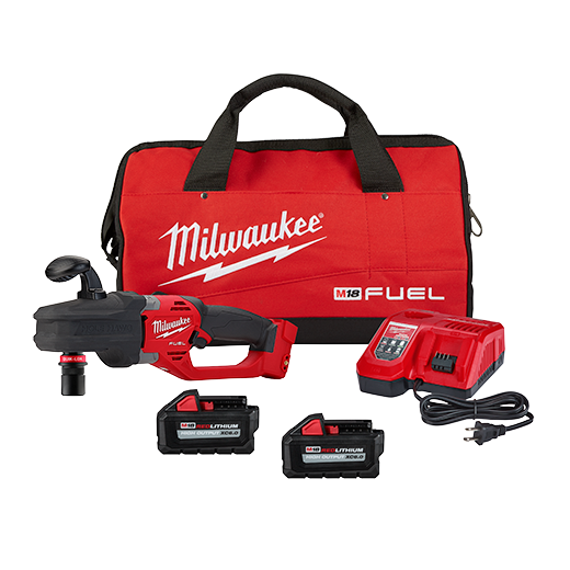 Milwaukee 2808-22 Cordless M18 FUEL HOLE HAWG Right Angle Drill Driver with QUIK-LOK Complete with Batteries, Charger & Case