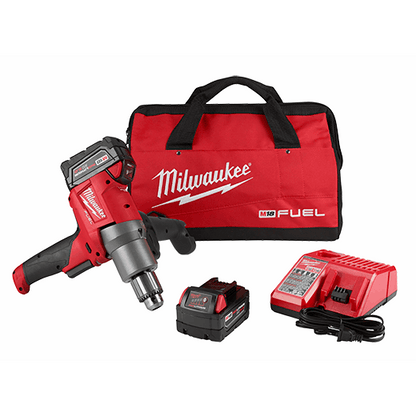 Milwaukee 2810-22 M18 FUEL Cordless Mud Mixer with 180° Handle Kit with Battery and Charger