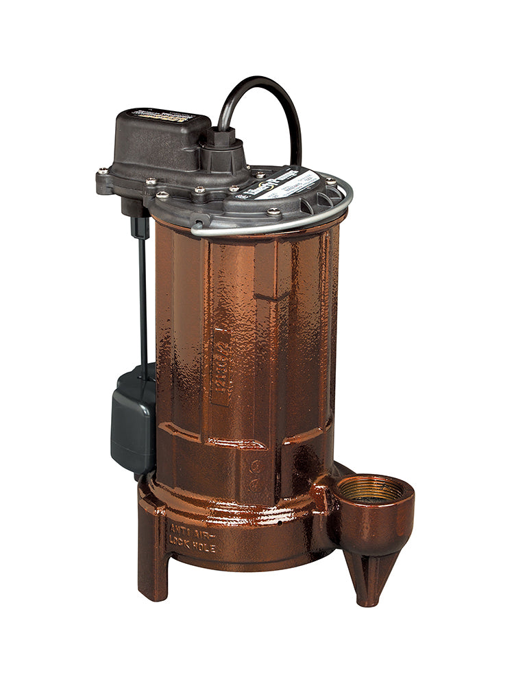 Liberty Pumps 287 1/2 HP 1-Phase 115V Cast Iron Submersible Sump Pump with 10' Cord and Vertical Float | Plumbers Center