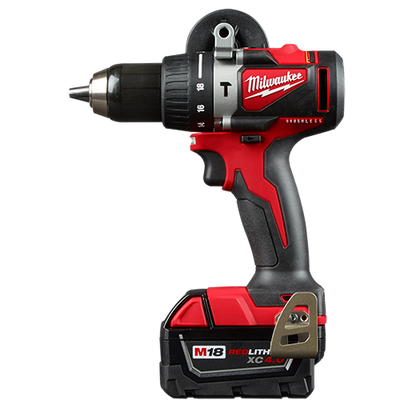 Milwaukee 2902-22 M18 1/2" Brushless Cordless Hammer Drill Complete Kit with Batteries, Charger and Carrying Case 