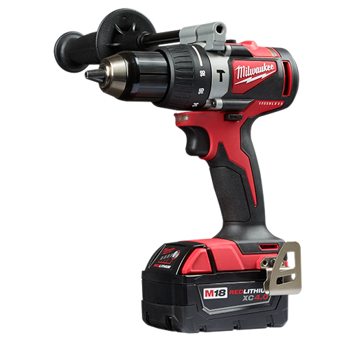 Milwaukee 2902-22 M18 1/2" Brushless Cordless Hammer Drill Complete Kit with Batteries, Charger and Carrying Case 