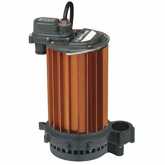 Liberty Pumps 450 - 1/2 HP Manual Aluminum Submersible Sump Pump w/ 1 Phase, 115V, 10' Cord, 1-1/2" Discharge (Less Float Switch) | Plumbers Center