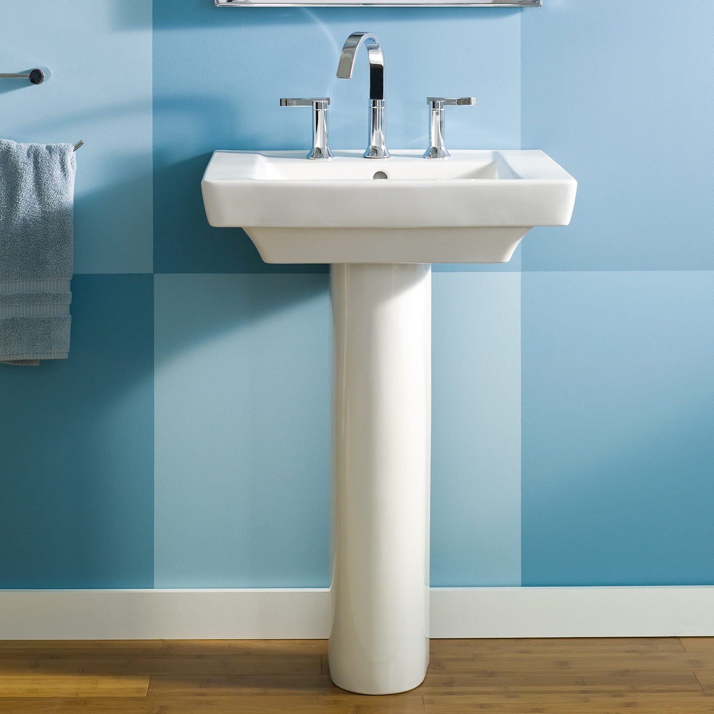 American Standard 0641008.020 Boulevard Counter or Pedestal Widespread Bathroom Sink in White | Plumbers Center