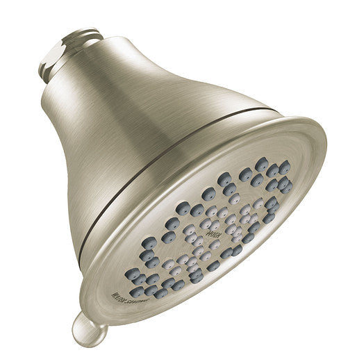 Moen 3233EPBN Envi Three-Function 4" Diameter Spray Head Eco-Performance Showerhead in Brushed Nickel 