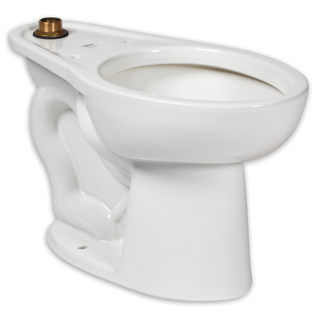 American Standard 3451001.020 Madera FloWise Elongated Flushometer Toilet Bowl, Top Spud Connection, White (Regular Height)