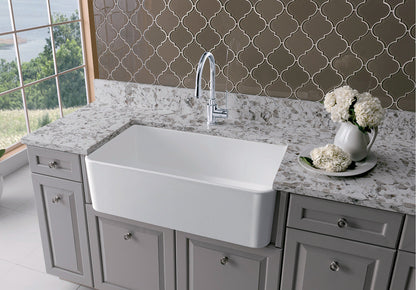 Blanco 401428 CERANA Fireclay Farmhouse Kitchen Sink - Ceramic White 