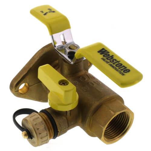 Webstone 40415 - 11/4" Threaded Isolation Pump Flange with Drain 