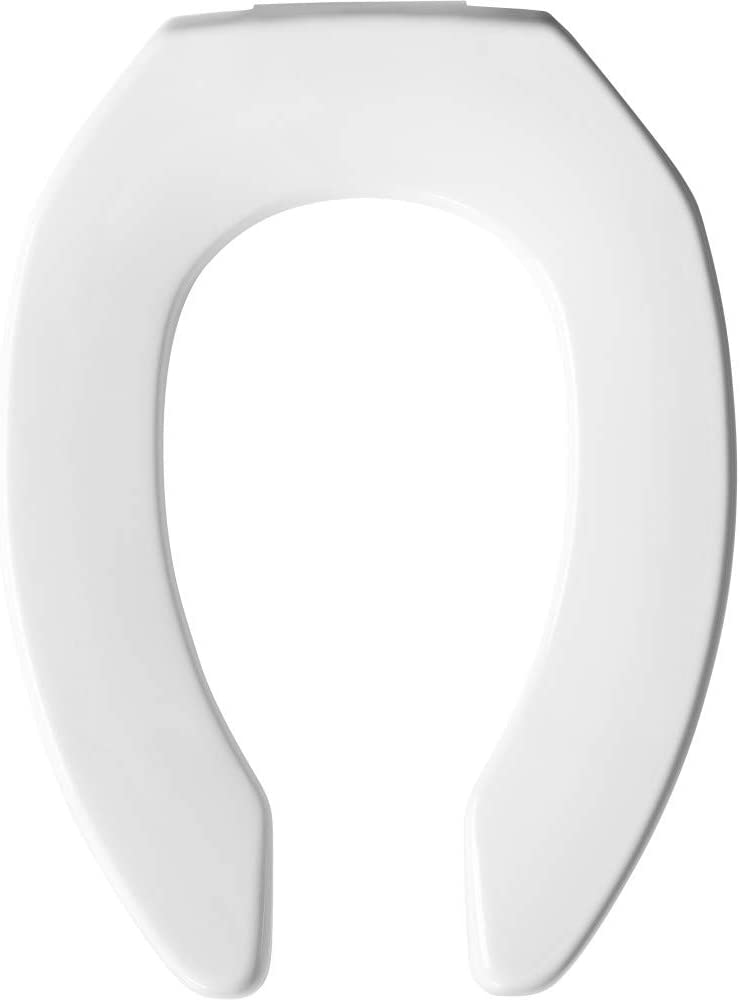 Bemis 2L2155T 000 Medic-Aid Plastic 2" Raised Elongated Open Front Toilet Seat in White | Plumbers Center