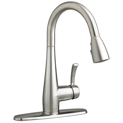 American Standard 4433300.075 Quince 1-Handle Kitchen Faucet with Pulldown Sprayer in Stainless Steel | Plumbers Center