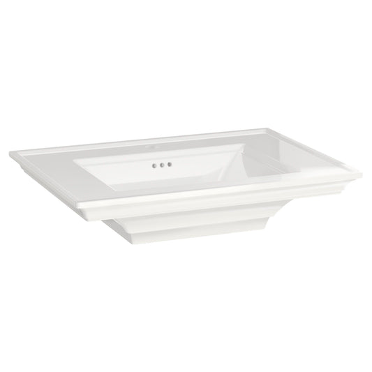 American Standard 0297001.020 Town Square S Center Hole Only Pedestal Sink Top Only, White | Plumbers Center