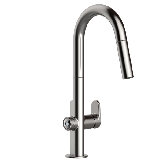 American Standard 4931360.075 Beale MeasureFill Kitchen Faucet with Pull-Down Sprayer in Stainless Steel | Plumbers Center