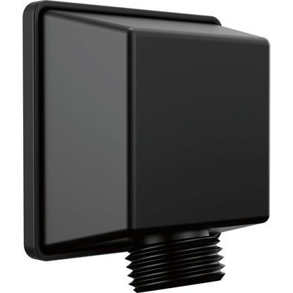 Delta 50570-BL Modern Square Wall Elbow for Hand Shower - Matte Black | Plumbers Center