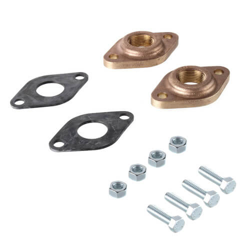 Grundfos 519652 - 1" Threaded GF 15/26 Bronze Pump Flange Set (FNPT) | Plumbers Center