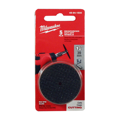 Milwaukee 49-94-1500 - 1-1/2" Reinforced Cut-Off Wheels for use with Rotary Tool | Plumbers Center