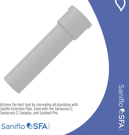 Saniflo 030 - Extension Pipe for Connecting Toilet and Macerator Pumps, White 