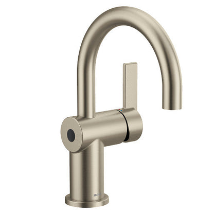 Moen 6221EWBN - CIA Single-Handle Touchless Bathroom Faucet with MotionSense Wave, Brushed Nickel 