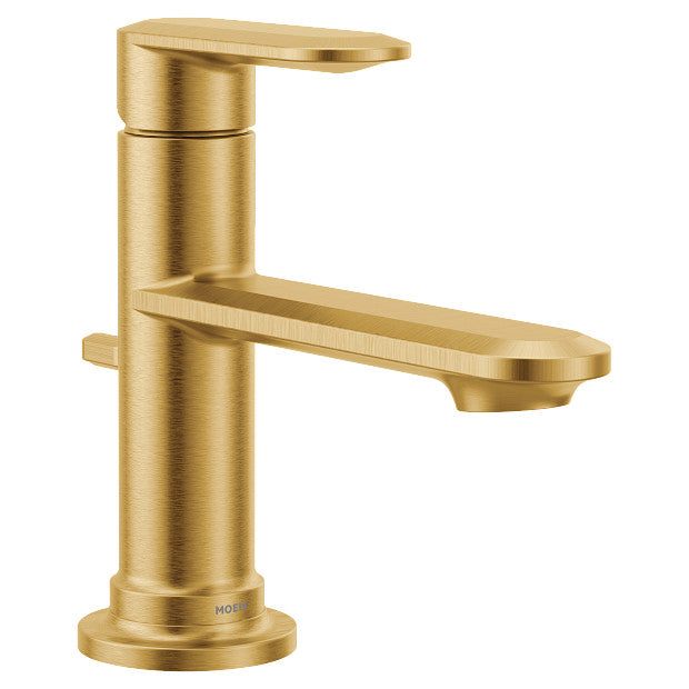 Moen 6504BG Greenfield One-Handle High Arc Single-Hole Bathroom Faucet, Brushed Gold