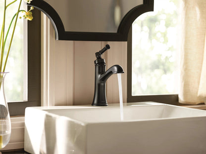 Moen 6803BL Dartmoor Single-Hole One-Handle High Arc Bathroom Faucet, Matte Black