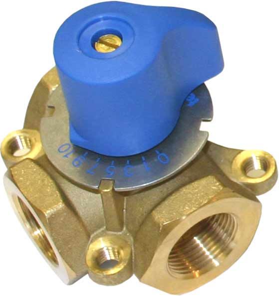 Tekmar 710 Brass 3-Way Mixing Valve with 3/4" FNPT Connection Ends 