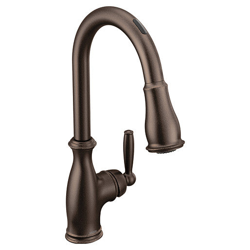 Moen 7185EVORB Brantford U by Moen Smart Pulldown High Arc Kitchen Faucet with Voice Control and MotionSense - Oil Rubbed Bronze 