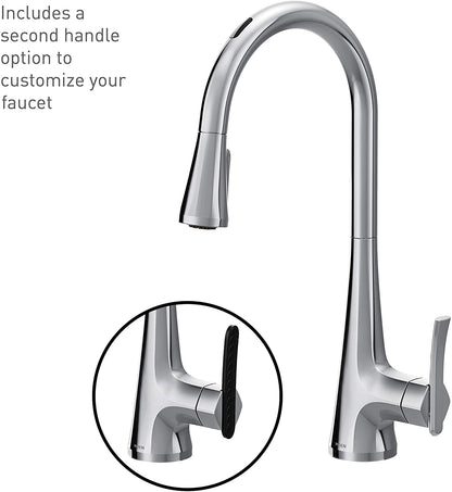 Moen S7235EVC U By Moen Smart Single-Handle Pull-Down Sprayer Kitchen Faucet with Voice Control and Power Clean in Chrome 