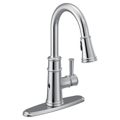 Moen 7260EWC Belfield One-Handle High Arc Pulldown Kitchen Faucet, MotionSense in Chrome 