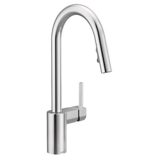 Moen 7565 Align 1-Handle High Arc Kitchen Faucet with Pull-Down Sprayer in Chrome finish 