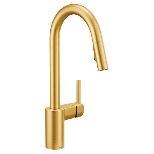 Moen 7565BG Align 1-Handle Kitchen Faucet with Pulldown Sprayer - Brushed Gold 