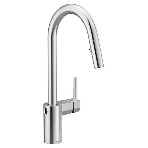 Moen 7565EWC Align Motionsense Wave Sensor Touchless One-Handle High Arc Modern Pulldown Kitchen Faucet with Reflex in Chrome 