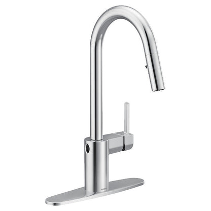 Moen 7565EWC Align Motionsense Wave Sensor Touchless One-Handle High Arc Modern Pulldown Kitchen Faucet with Reflex in Chrome 