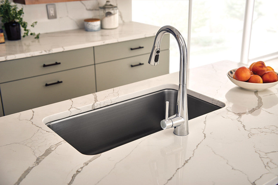 Moen 7864 Sleek™ Single-Handle High Arc Pulldown Kitchen Faucet - Chrome