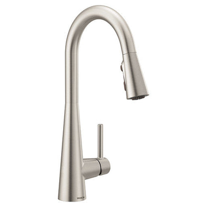 Moen 7864SRS Sleek Single-Handle Kitchen Faucet with Pulldown Sprayer - Spot Resist Stainless 