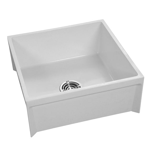 Fiat MSB2424100 24" x 24" Modesto Square Mop Service Sink in White | Plumbers Center