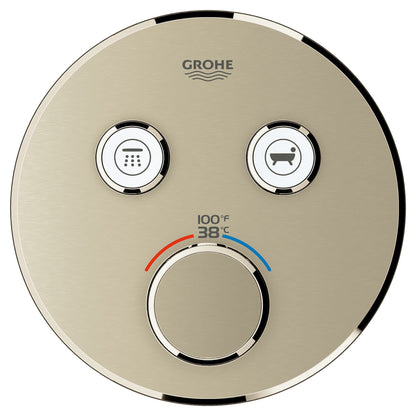 GROHE 29137EN0 - Grohtherm Smart Control Dual Function Thermostatic Trim Module, Brushed Nickel | Plumbers Center