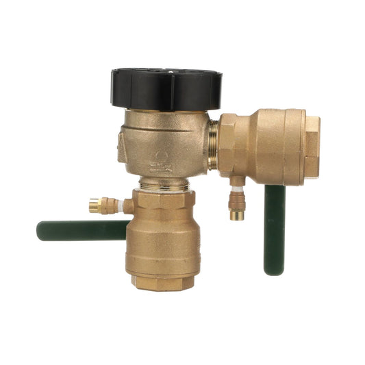 Watts 0387122, 800M4-QT-2" Bronze Anti-Siphon Pressure Vacuum Breaker Backflow Preventer with 2"FNPT, Quarter Turn Shutoff, Lever Handles 