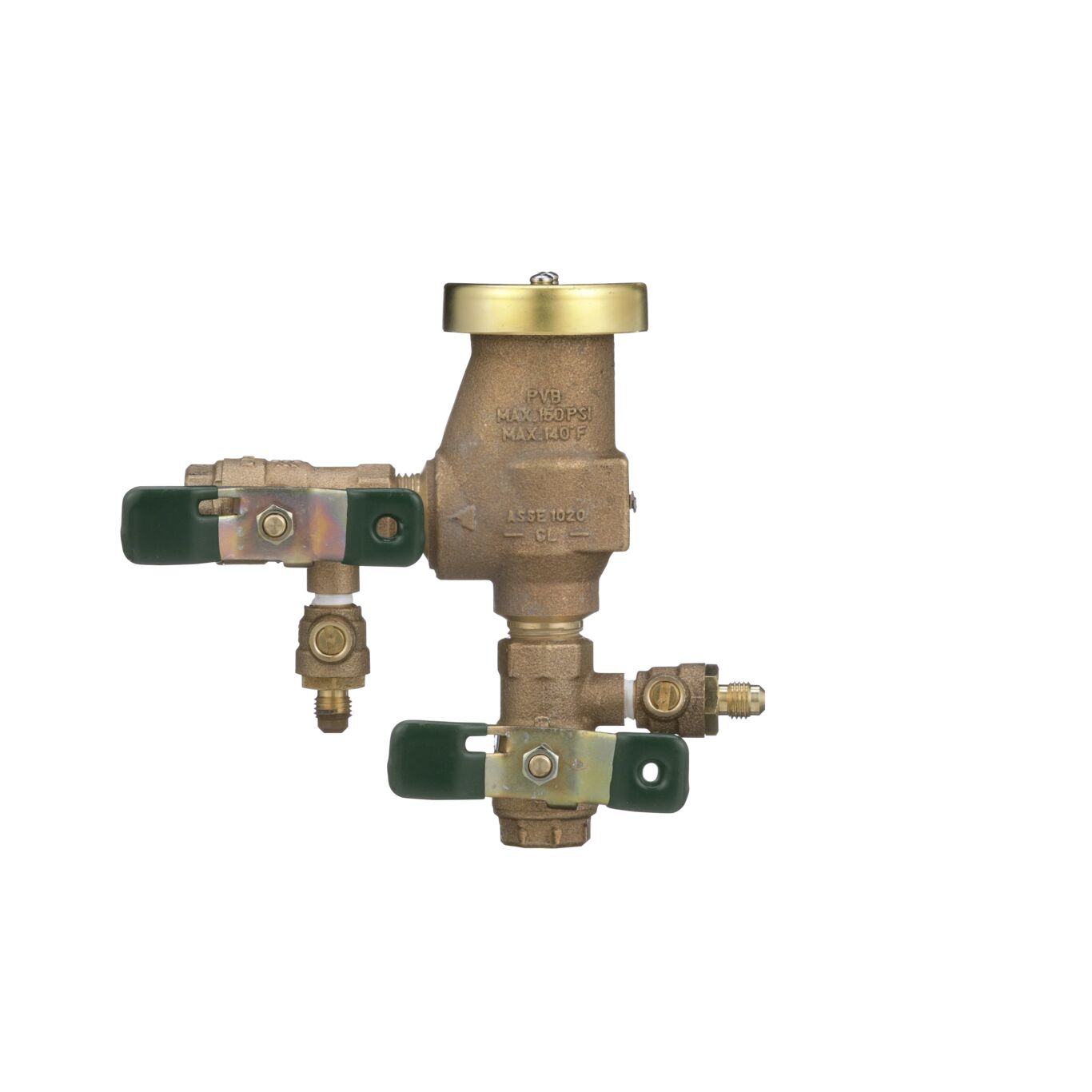 Watts 0387096, 800M4QT-1/2" Anti-Siphon Pressure Vacuum Breaker Backflow Preventer with Quarter Turn Shutoff & Tee Handles 