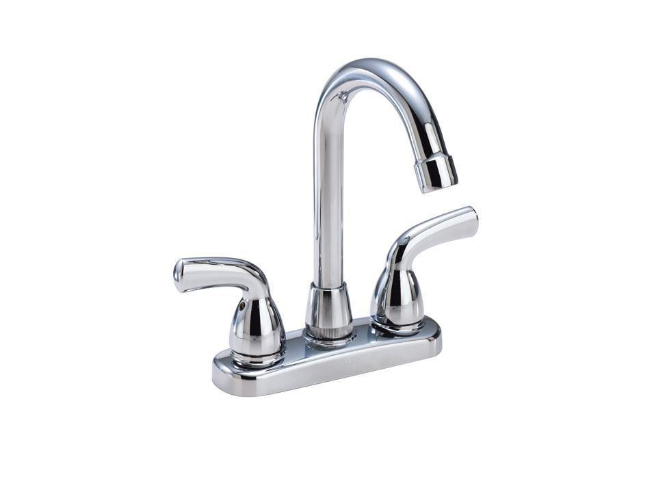 Waltec 82104LF Two Handle Deck Faucet with Lever Handles - Chrome 