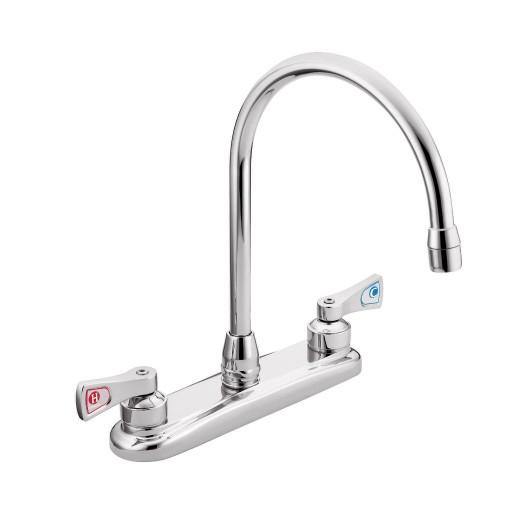 Moen 8287 M-DURA Two-Handle Kitchen Faucet in Chrome 