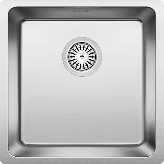 Blanco 401331 ANDANO U Small Undermount Single Bowl, Stainless Steel | Plumbers Center