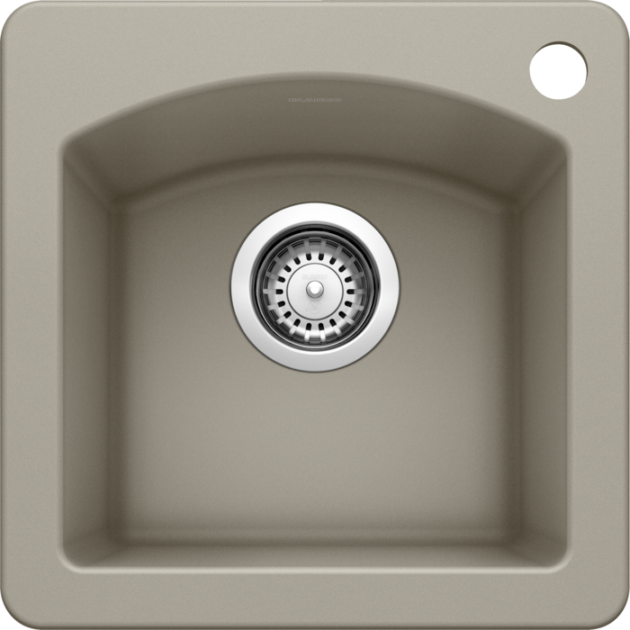 Blanco 401151 DIAMOND Mini Single Bowl Drop-In Silgranit Kitchen Sink - Truffle | Plumbers Center