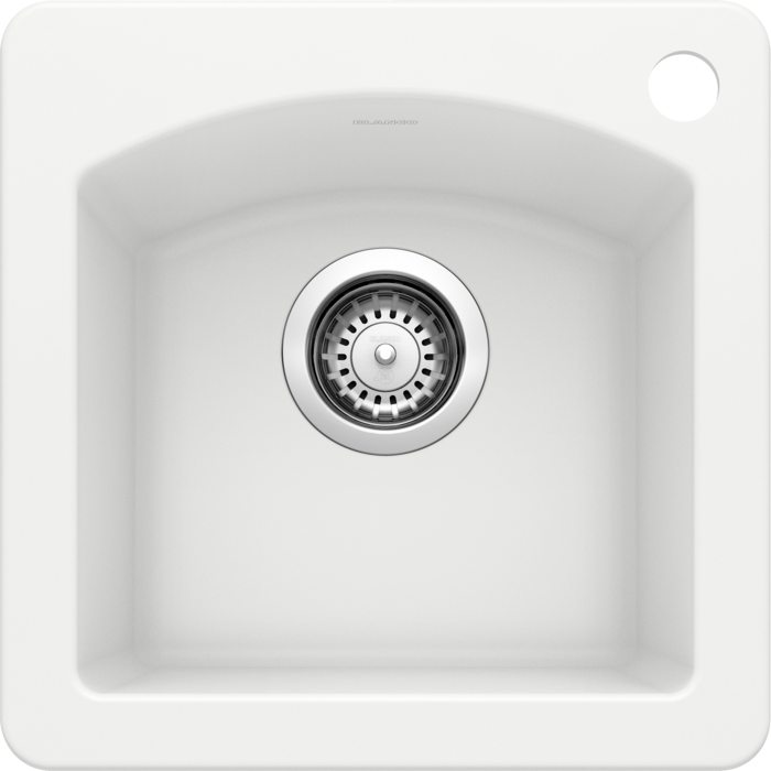 Blanco 400032 DIAMOND Mini Single Bowl Drop-In Silgranit Kitchen Sink - White | Plumbers Center