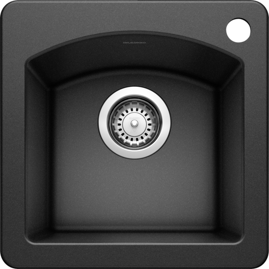 Blanco 400033 DIAMOND Mini Single Bowl Drop-In Silgranit Kitchen Sink - Anthracite | Plumbers Center