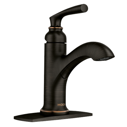 Moen 84535BRB Hilliard™ Single-Handle Bathroom Faucet in Mediterranean Bronze 