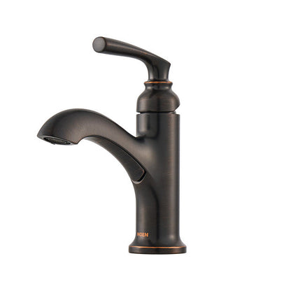 Moen 84535BRB Hilliard™ Single-Handle Bathroom Faucet in Mediterranean Bronze