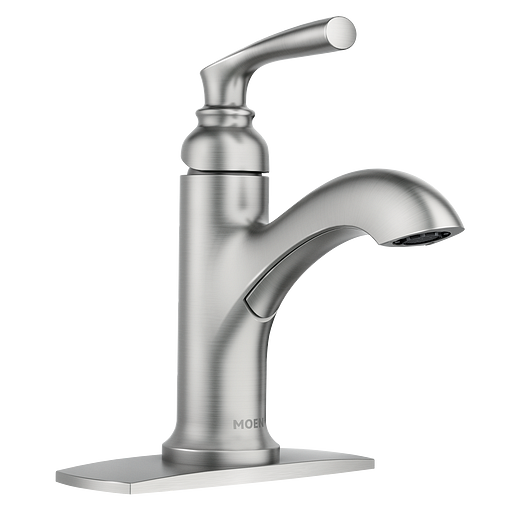 Moen 84535SRN Hilliard™ Single-Handle Bathroom Faucet in Spot Resist™ Brushed Nickel 